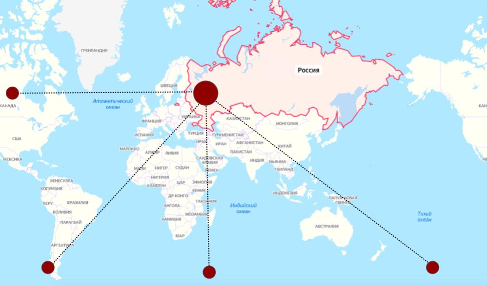 Предлагаю проверить вашу интуицию и угадать, какая часть нашей планеты находится ровно под Россией с обратной стороны Земли?-3