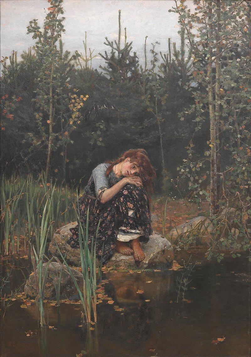 "Аленушка", В. Васнецов, 1881.