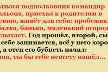 Смешной рассказ. Когда уволился подполковник, приехал к родителям в деревню и стал жить для себя.