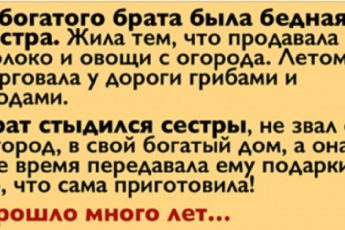 Очень сильная притча о том, как у богатого брата была нищая сестра. Учит любви, состраданию и взаимопомощи!